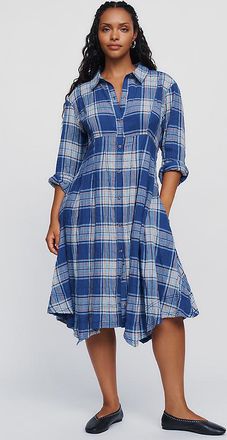 Pilcro Denim Waisted Midi Shirtdress