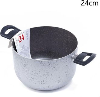 Trade Shop Trade Shop - Pote De Cazuela Con 2 Manijas Antiadherentes Di&aacute;metro 14/16/24/26 Cm Herramienta Para Cocinar - -24 Cm