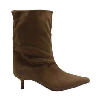 Corina Corina - Ortega enkellaarsjes met hak - Dames - Schoenen - Bruin - Maat: 37 EU