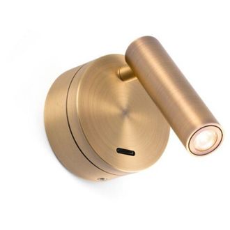 Faro Barcelona Faro Barcelona - Lampada da parete con braccio Boc Led integrato 3W - Metallo Verniciato, Camera da letto, 95lm, 3000K - Bronzo