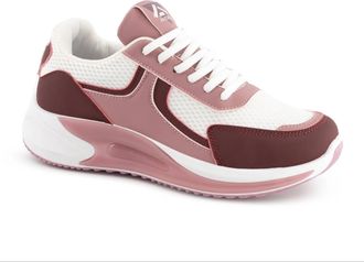 Andrea WomenS Cushioned Sole Comfort Sneakers In Pink / White