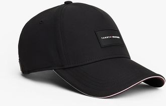 Tommy Hilfiger Mens Logo Patch Baseball Cap - Black