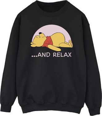 Disney Heren Winnie The Pooh Relax Sweatshirt (Zwart)