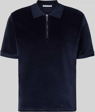 Tiger Of Sweden Regular Fit Poloshirt mit Rei&szlig;verschluss Modell Francis in Dunkelblau, Gr&ouml;&szlig;e XL