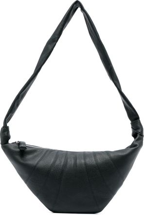 Christophe Lemaire medium Croissant leather shoulder bag - unisex - Leather/Cotton - One Size - Green