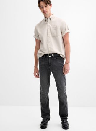 Duer Mens Faded-black Performance jean Straight, slim fit