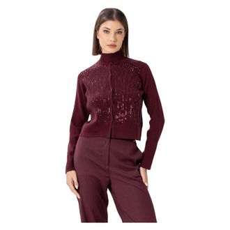 Kocca Waist Length Glitter Effect Cardigan