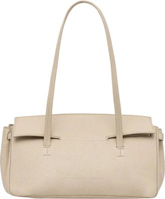 Liviana Conti Leren Tote Bag - Dames - Shoppers - Beige - ONE Size - Leer - Tassen