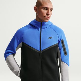 Nike Mens Tech Fleece Windrunner Full-Zip Jacket in Blue | HV0949-453
