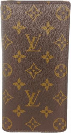 Louis Vuitton Brown Long Wallet (Bi-Fold) (Pre-Owned)