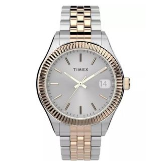 Timex Waterbury Quartz Silver Dial Ladies Watch TW2T87000