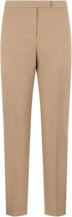 PESERICO Cropped Broeken - Dames - Vrijetijds broeken - Beige - XL - Katoen - Broeken