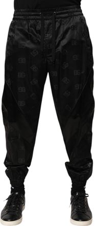 Dolce & Gabbana Black Logo DG Print Men Jogger SweatMens Mens Pants