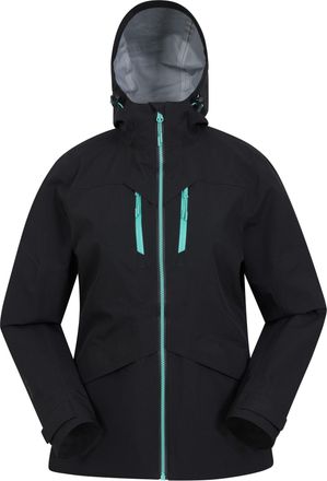 Mountain Warehouse Dames/Dames Rhine Extreme 3-laags waterdicht jack (Zwart)