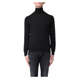 Paolo Pecora Truien & Vesten, Heren, Zwart, M, Gebreide truien