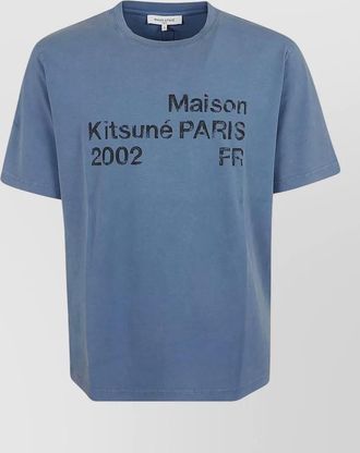 Maison Kitsun&eacute; signature 2002 graphic logo comfort t-shirt