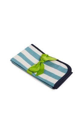 La DoubleJ Large Napkins Set Of 2 in Riviera Celeste Sky Blue at Nordstrom