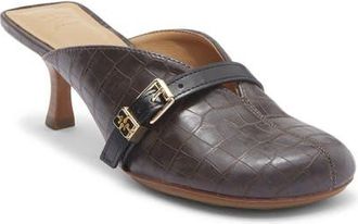 Ganni Sue Buckle Mule in Chocolate Fondant at Nordstrom, Size 11Us