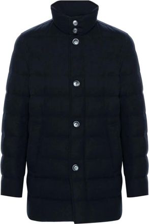 Herno Medium Down Jacket voor Mannen - Heren - Winterjassen - Zwart - XL - Wol - Jassen