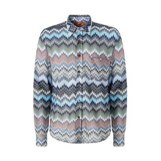 Missoni Casual Shirts, male, Multicolor, Size: M Long Sleeve Shirt