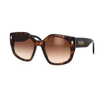 Fendi Sunglasses, female, Brown, 55 MM, Square Oversize Sunglasses Brown Gradient