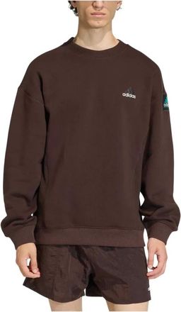 adidas Equipment Crewneck Auco - male - Adidas - Long Sleeve Training Tops - Brown - XL - Sport