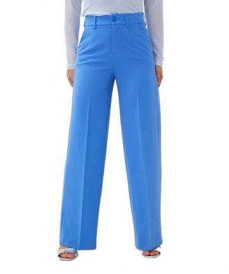 Esqualo Wera Wide Trousers In Blue