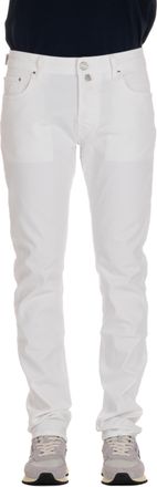 Jacob Cohen White Cotton Bull Jeans Bard Fit