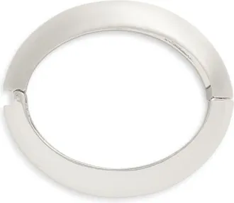 Open Edit Concave Hinge Bangle in Silver at Nordstrom