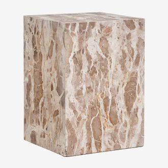 Sklum Pack De 2 Mesitas De Noche 35x35 Cm En Piedra Natural Aluret Sklum