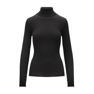 Elisabetta Franchi Long-sleeved Turtleneck Jumper - female - Elisabetta Franchi - Turtlenecks - Black - XS - Knitwear