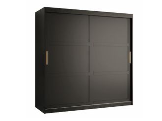 Mirjan24 Mobilier1 - Armario Ferfere 101, Negro, 200x180x62cm, Puertas De Armario: Correderas, N&uacute;mero De Estantes: 0