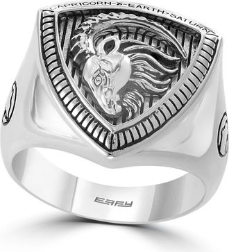 Effy Mens Sterling Silver Capricorn Ring at Nordstrom Rack, Size 10