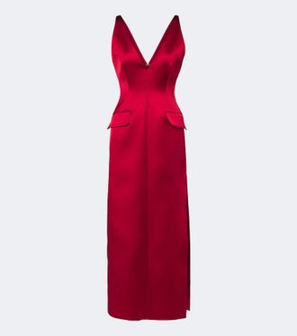 Sportmax Satin midi dress