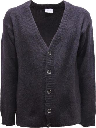 Family Fir$t Milano Cardigan Wollen Mix Trui Swf 2306Db - Heren - Vesten - Blauw - S - Wol - Truien & Vesten