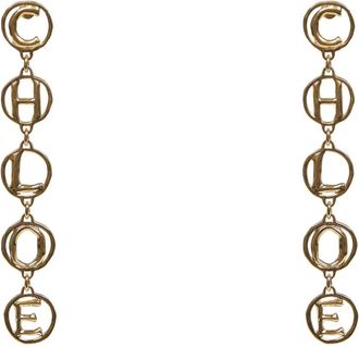 Chlo&eacute; Script Earrings - Dames - Oorbellen - Geel - ONE Size - Accessoires