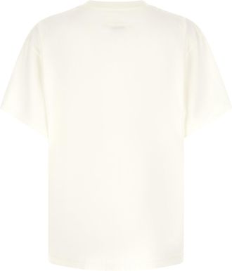 Maison Margiela Logo-Embroidered Cotton T-Shirt - White