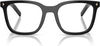 Prada Black PR B11V Acetate Square Sunglasses