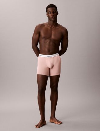 Calvin Klein Mens Icon Cotton Stretch Boxer Brief - Pink - XL