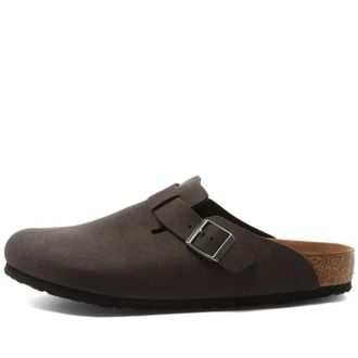 Birkenstock Boston Vegan Sandals Black Desert Dust 1023518