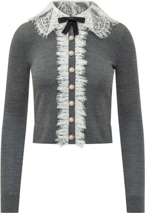 Self Portrait Donna, Maglie, Grigio, XS, new