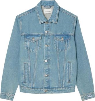 Lacoste Crocodile Denim Jacket - Heren - Spijkerjassen - Blauw - 2XL - Denim - Jassen