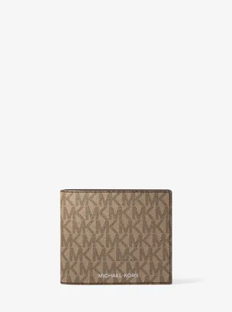 Michael Kors Harrison Logo Billfold Wallet With Passcase