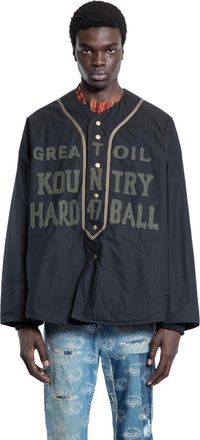KAPITAL Cotton Weather Oil Coated Baseball Blouson