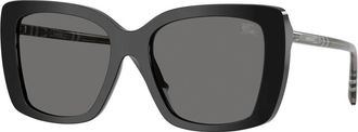 Burberry Stijlvolle zonnebril in blauwe tint - Dames - Zonnebrillen - Zwart - 54 MM - Accessoires