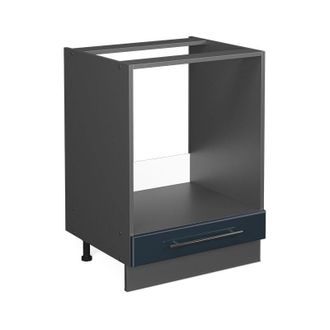 Vicco Mobile per forno da incasso Fame-Line, Blu scuro lucido, 60 cm senza piano di lavoro, Vicco