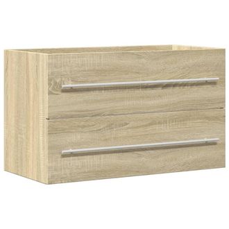 vidaXL Armario Para Lavabo Aglomerado Madera Envejecida 80x38,5x48 Cm Vidaxl