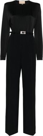 Gucci Black Belted Long Jumpsuit