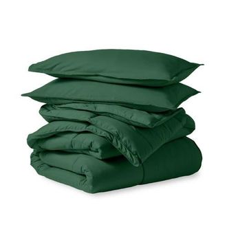 Bare Home All-Season Down Alternative Comforter Set - Oversized King in Forest Green at Nordstrom