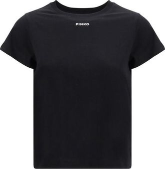 Pinko Zwarte Katoenen T-Shirt